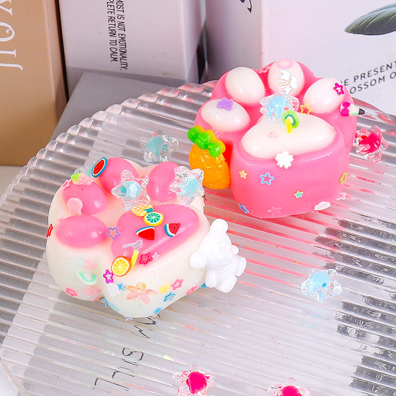 

Cartoon Cat Paw Squishy Squeeze Toy Soft Mochi Toys Cute Slow Rebound Stress Relief Fidget Toys For Children Adults Gifts