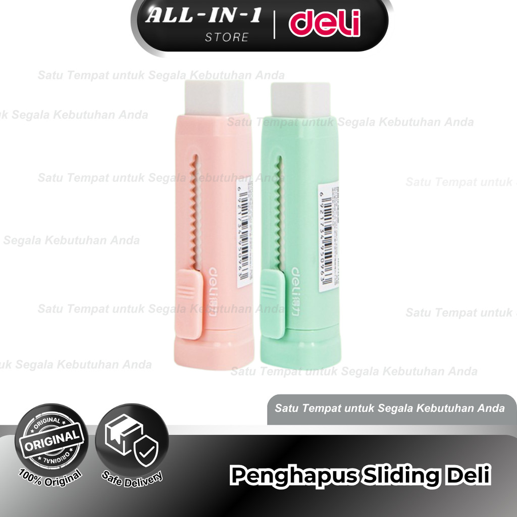 

Deli Sliding Eraser / Penghapus Mekanik