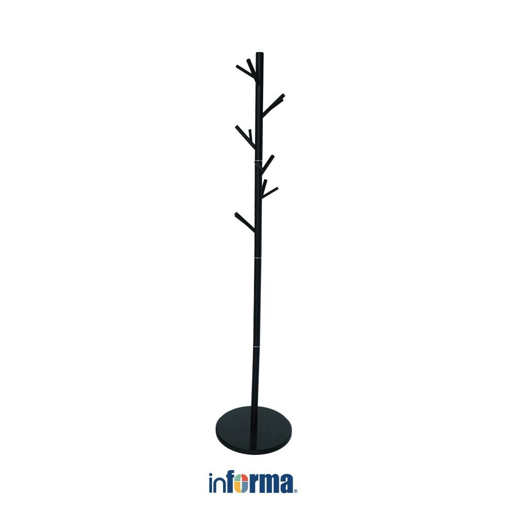 Informa Gantungan Pakaian Besi Gh615 - Hitam Stand Hanger Gantungan Baju Berdiri Clothes Organizer S