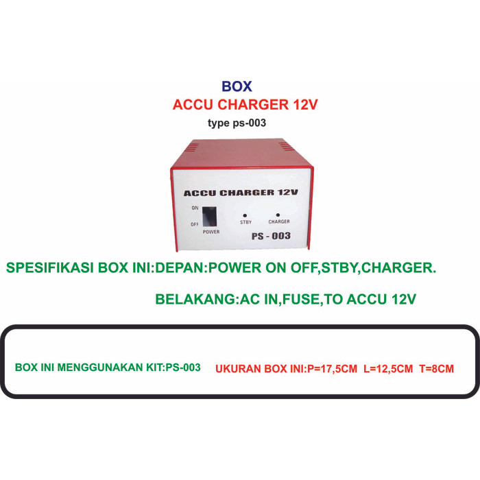 bOX aCCU cHARGER 5 a TYPE Ps 003