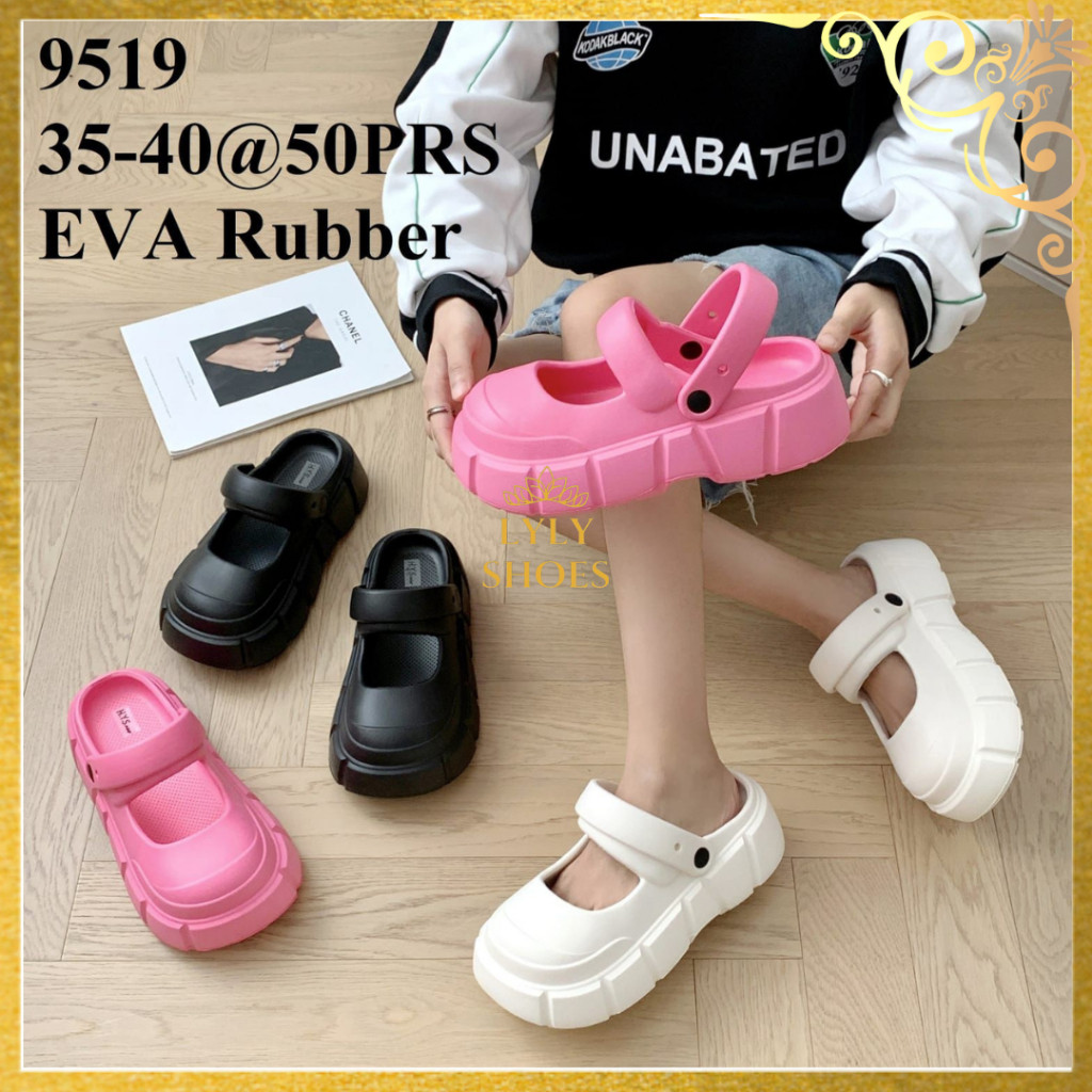 Sandal Wanita Slip On Jelly Import H.Y.S Sandal Rumah 9519