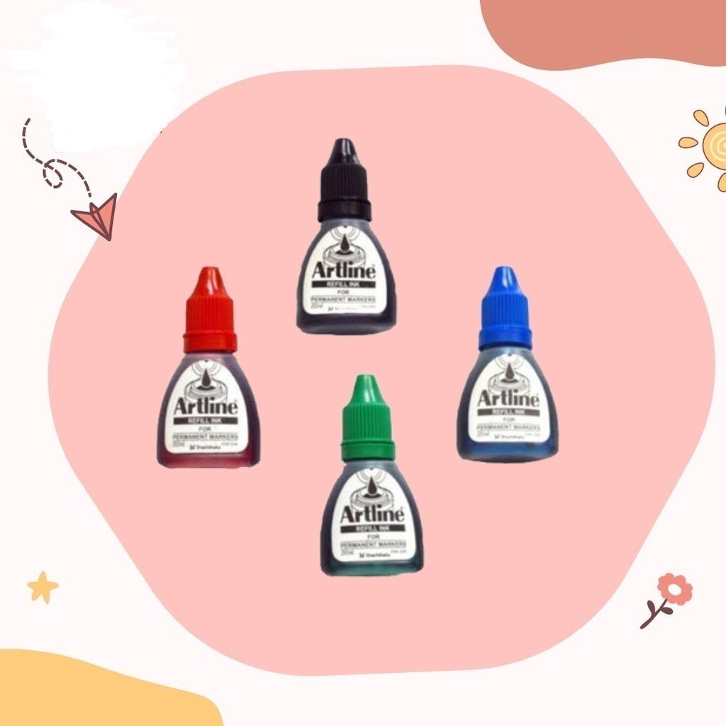 

ARTLINE PERMANENT MARKER INK ESK-20R BLUE/GREEN/RED/BLACK