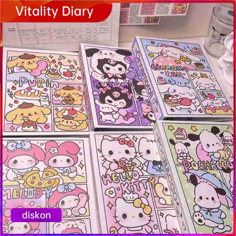 

【COD❤️】Buku Kartu Sanrio Kartun Buku Daun Longgar A5 Buku Penyimpanan Kartu Kecil 3 Inci - VDY