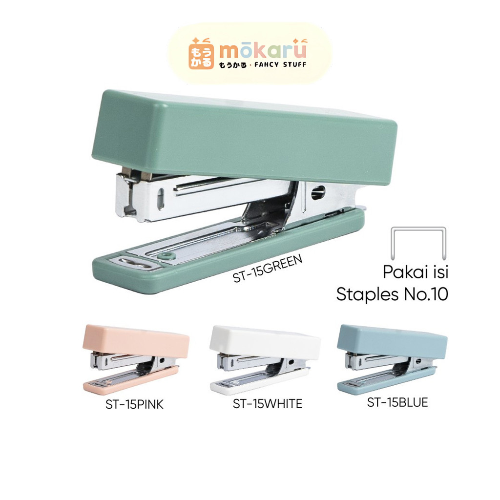 Joyko Stapler ST-15 / Stepler Hekter Warna Kecil Mini Lucu Murah Berkualitas