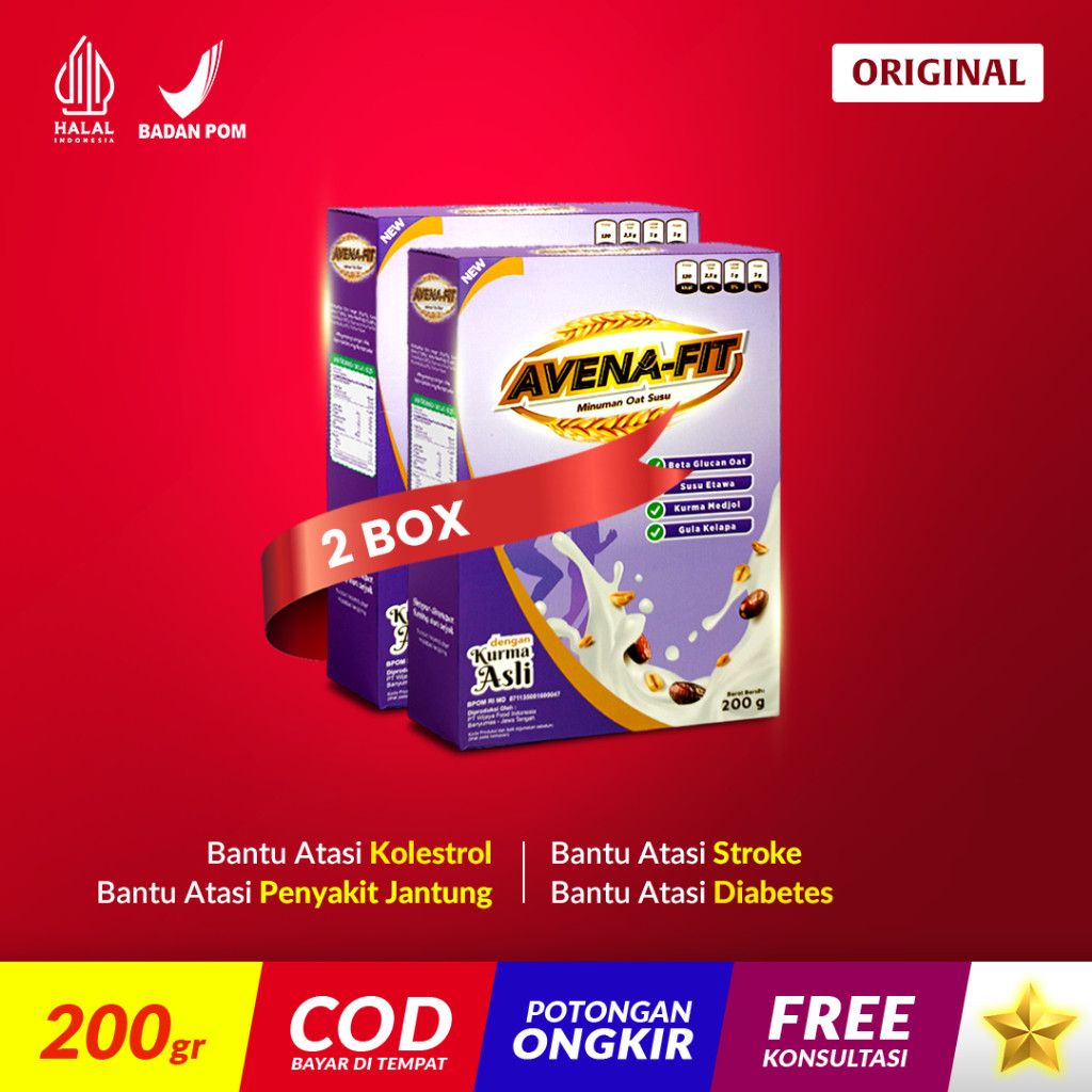 

AVENAFIT Sereal Granola Oat Susu Etawa 1 Box OBAT KOLESTROL
