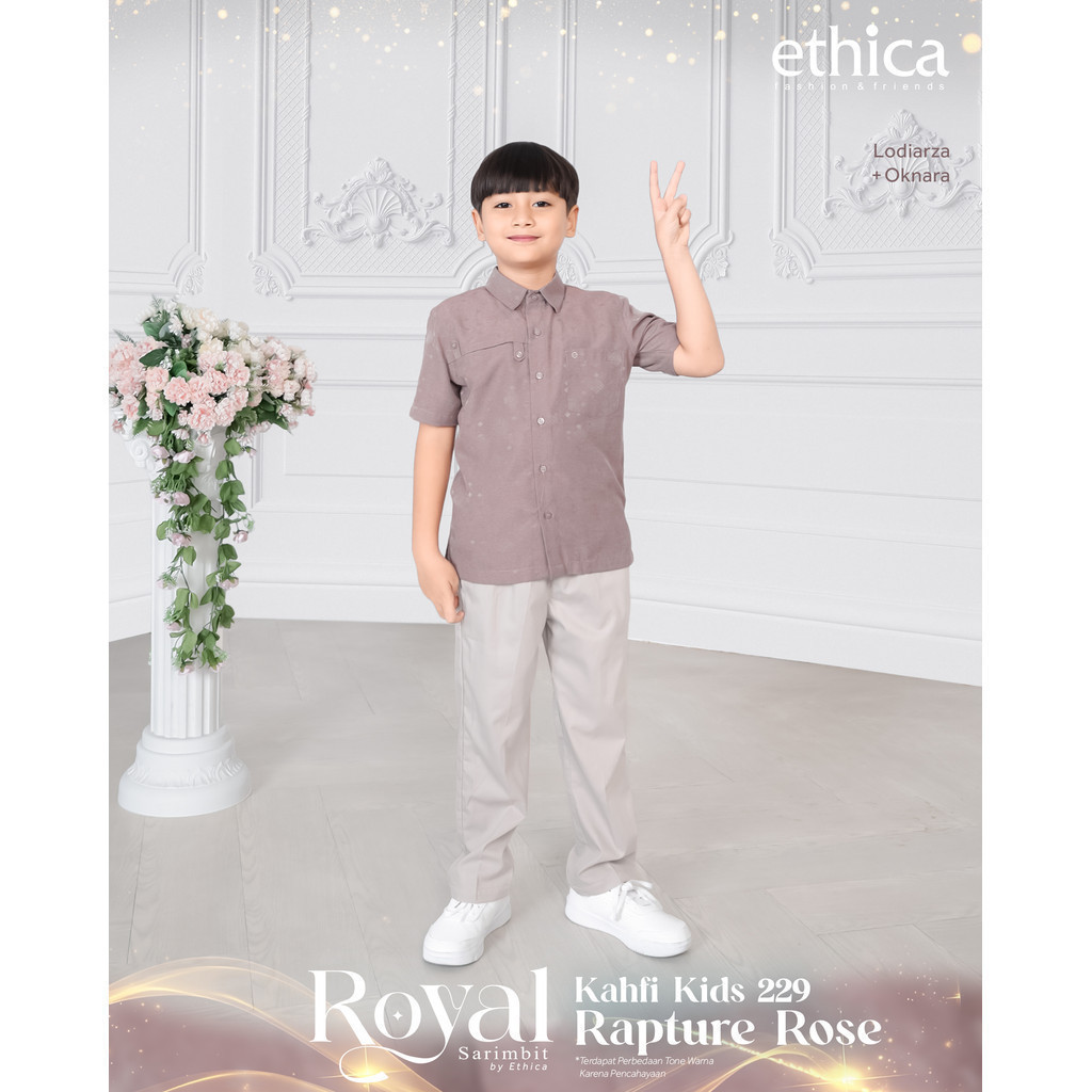 @NE% Ethica Baju Koko Anak Laki Laki / Sarimbit Royal Baju Koko Ukuran Anak-Anak Laki Laki Kahfi Kid