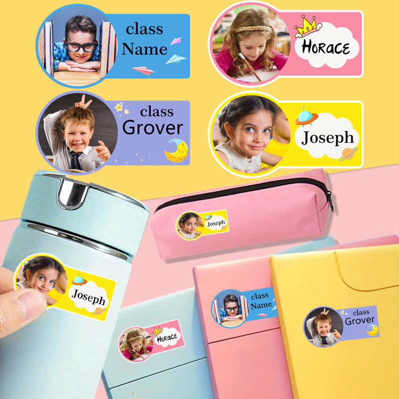 

Label Stickers - Custom Name Stickers for Water Bottles, Cups, and Children's Stationery Waterproof - ZP1