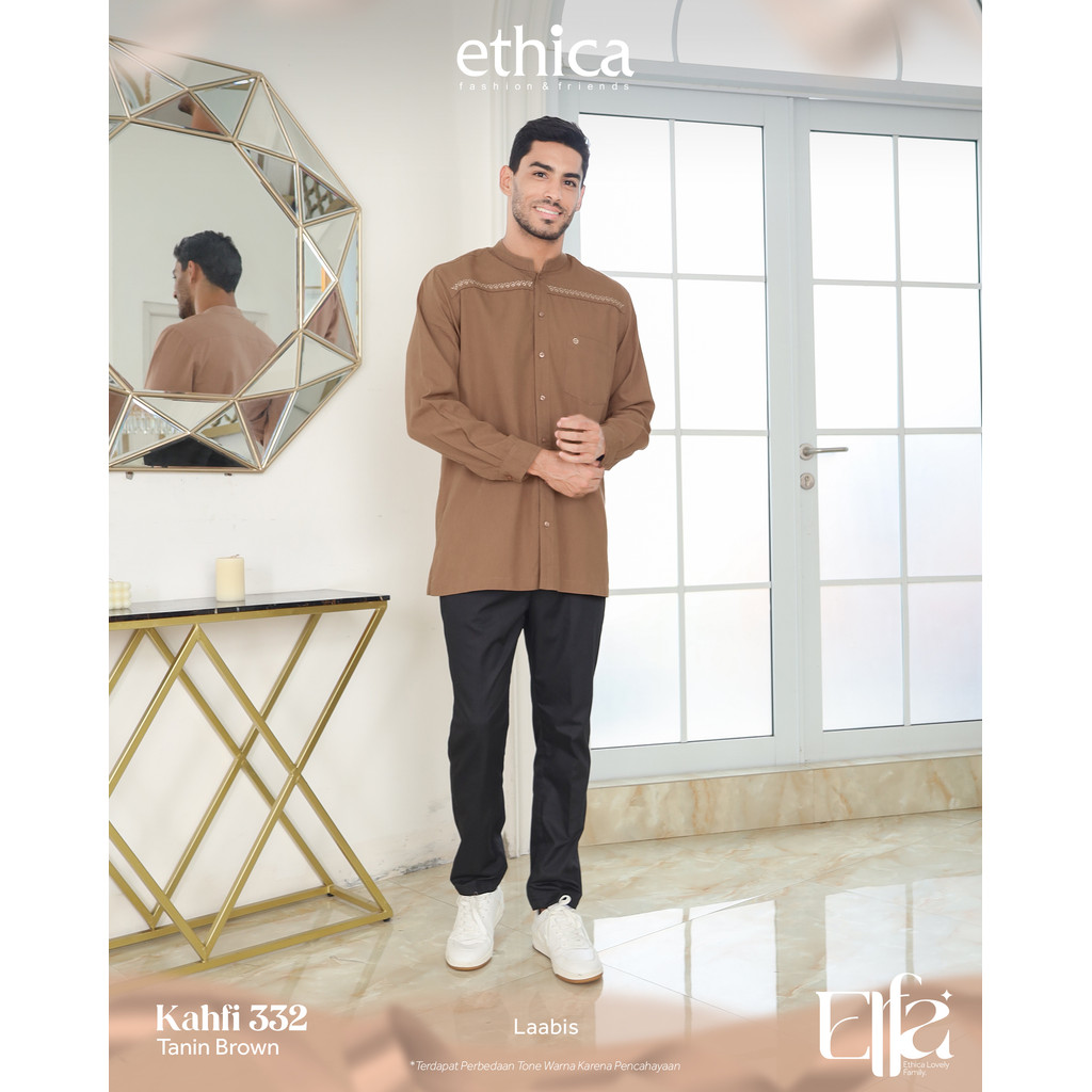 Koleksi Najmi / Ethica Kahfi 332 / Couple Series / Baju Koko Pria Dewasa Lengan Panjang Kahfi 332 by