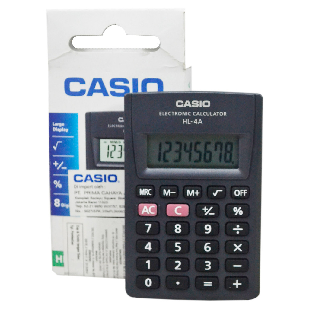 

Calculator Casio Pocket Kalkulator Saku HL-4A, HL-815L;