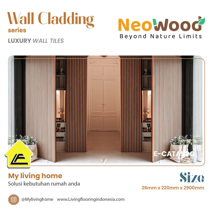 Wall Cladding WPC Outdoor Neowood CL4 series |  Dinding Kayu Outdoor