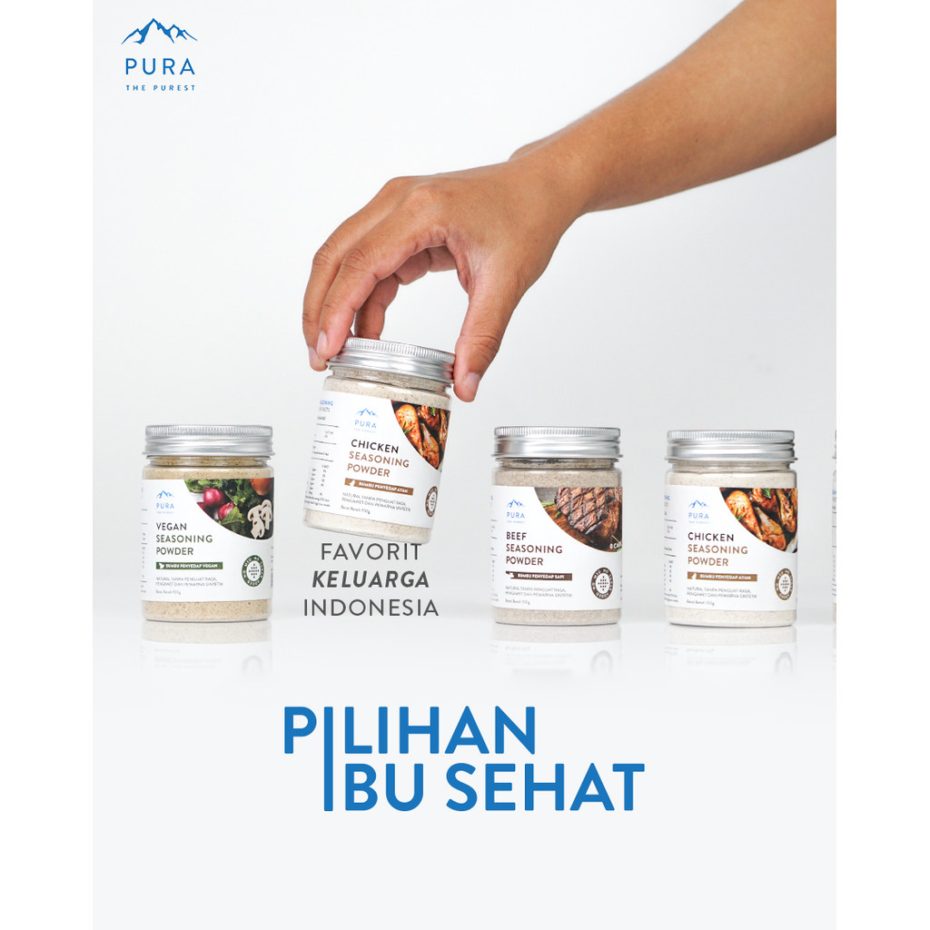 

Pura Seasoning With Himalayan Salt 100gr - Kaldu Anak Bayi MPASI Organic