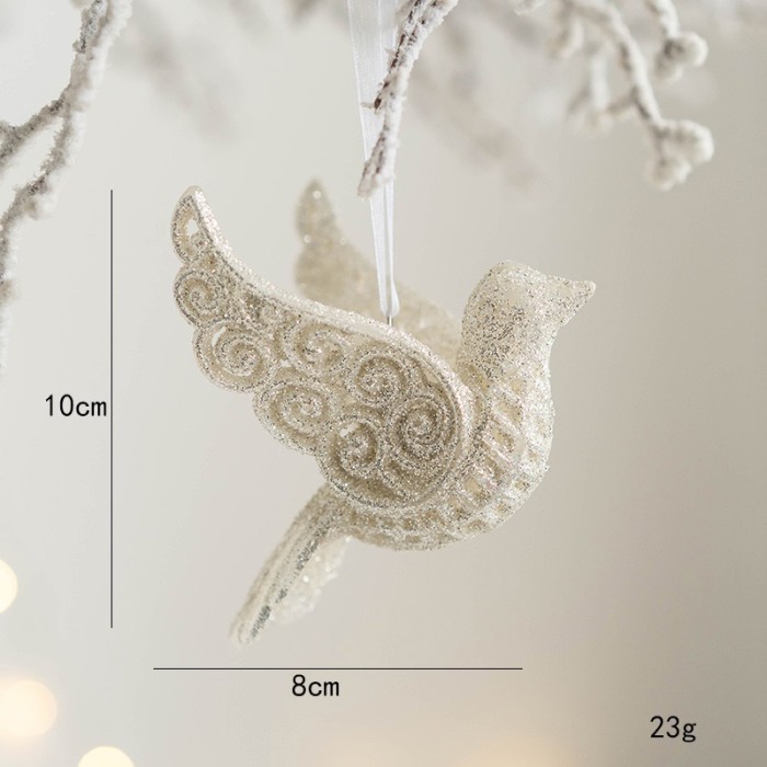 

Ornamen hiasan pohon natal aksesoris dekorasi pohon natal gantungan 3D - Bird