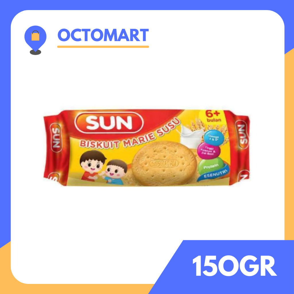 

SUN Marie Biskuit Bayi 150gr Snack Bayi 8 Bulan 150g Biscuit 150 gr