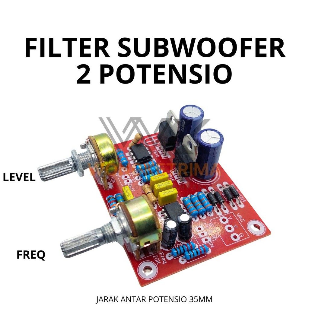 FILTER SUBWOOFER 2 POTENSIO FILTER SUB 2POTENSIO