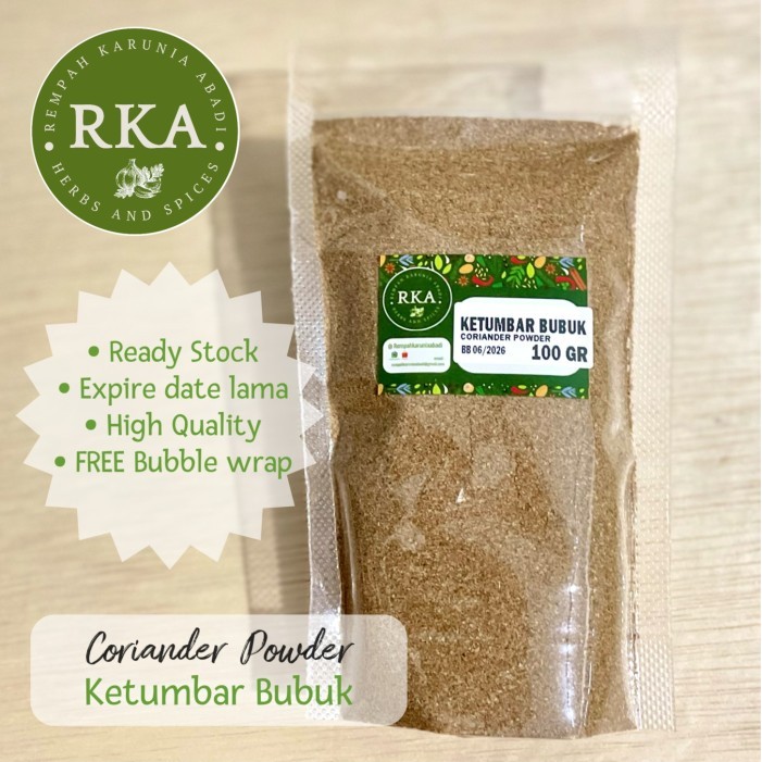 

Bubuk Ketumbar Murni 100 gr / Coriander Powder 100 gr / Pure Coriander Ground 100gr