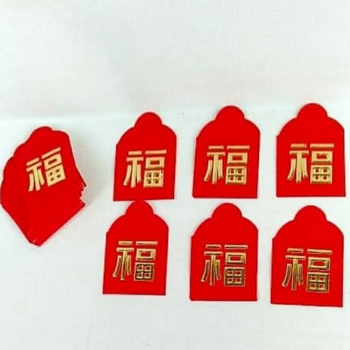 

Angpao Gantung Mini Ampao Fu Merah Kecil Murah Ampau Tali Merah Imlek