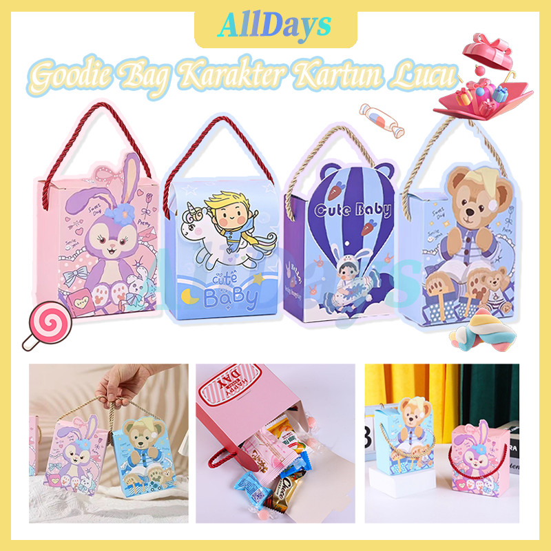 

Paperbag Ulang Tahun / Goodie Bag Ulang Tahun Bermacam Karakter / Tas Hadiah Sovenir Ulang Tahun