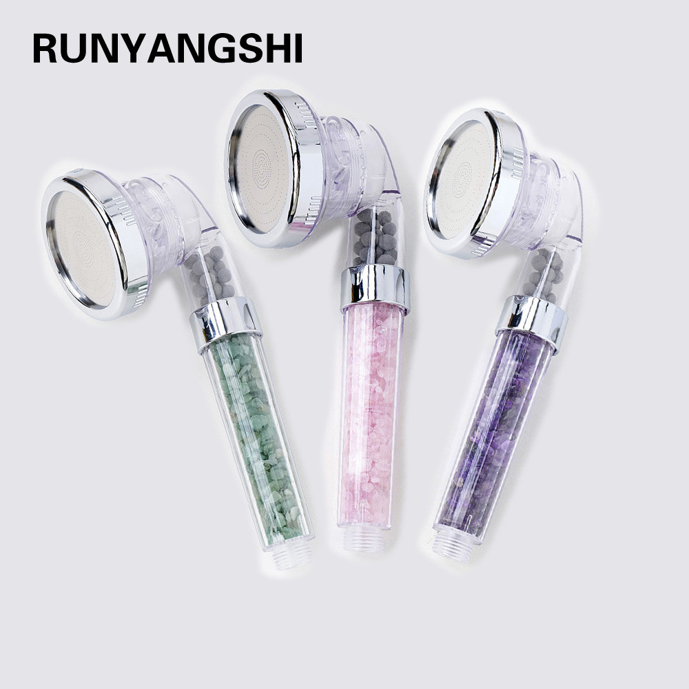 

Natural Crystal Stone 7Chakra Health Shower Balance Body Energy Rose Quartz Gravel Bathroom Bath Spa Tool