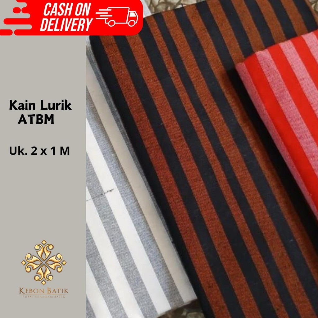 Kain Lurik Tenun Bahan Katun Bisa COD 2411210002