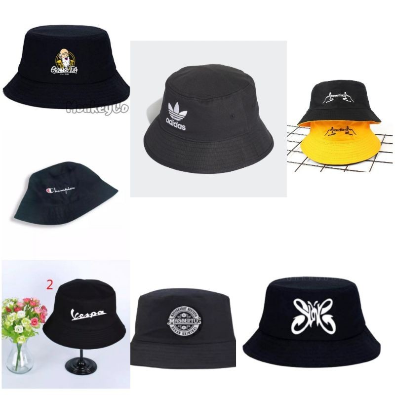 NEW PRODUCT Topi Bucket Hat Pria&Wanita Bordir Adidas Terbaru Dan bahan premium  Terlaris