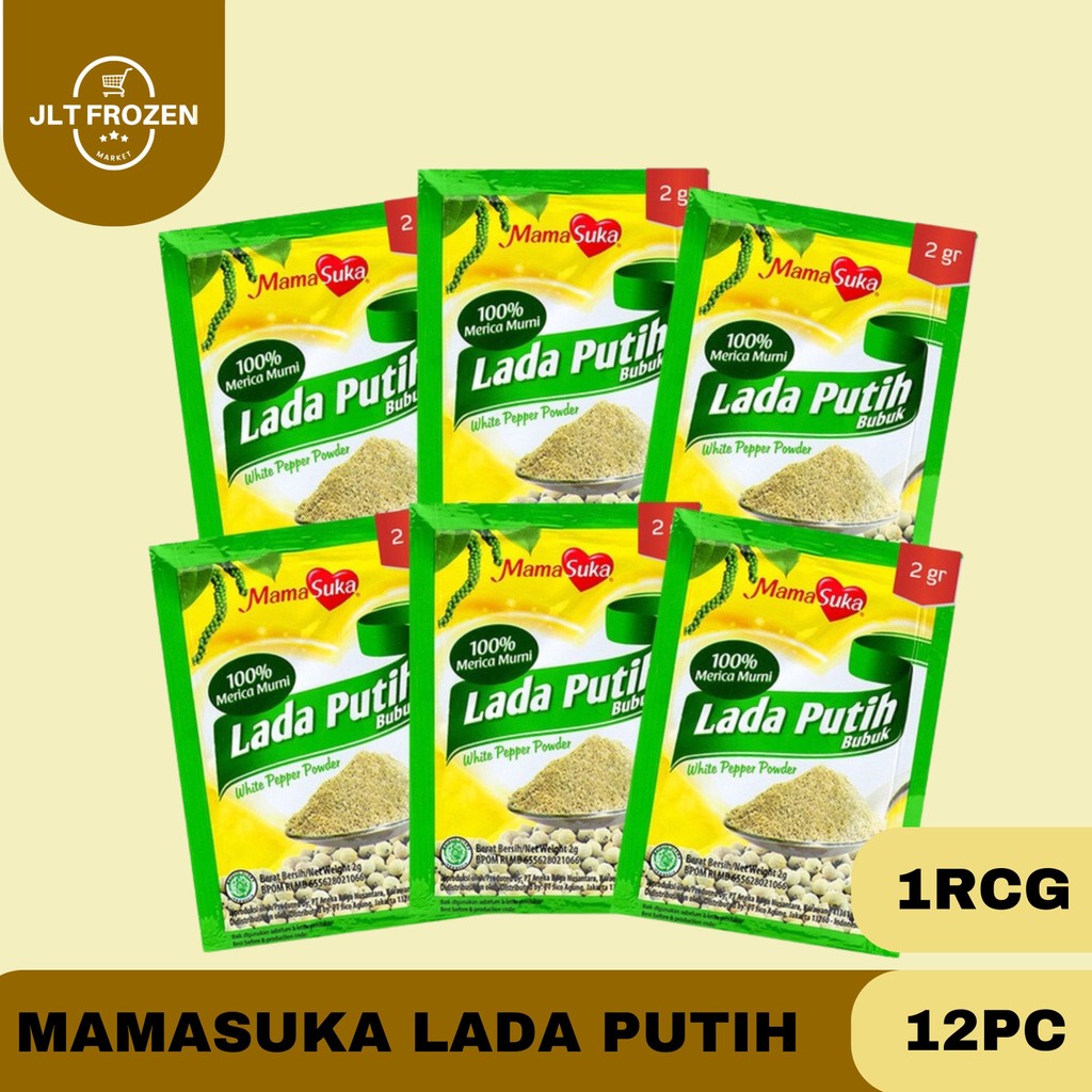 

Mamasuka Lada Putih Bubuk / Merica Bubuk / White Pepper / Bumbu Masak 1RCG/12PCS
