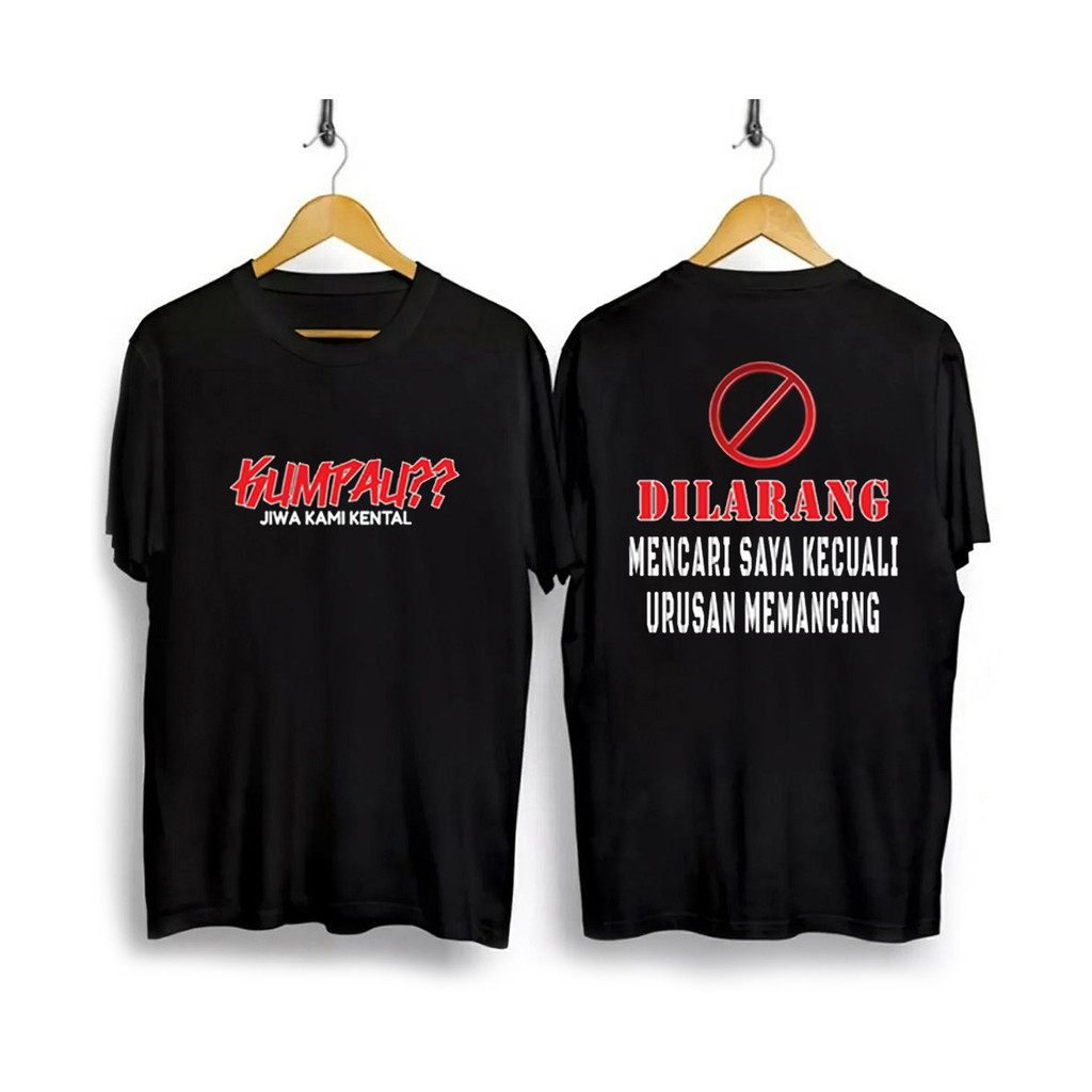 Kaus KUMPAU??JIWA KAMI KENTAL MANCING Kaus Super Keren Poliester Serat Mikro Desain Baru