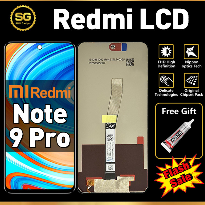 Original LCD Redmi Note 9 Pro LCD Redmi Note 8 Pro Original Asli Ori Glass Touchscreen Digitizer
