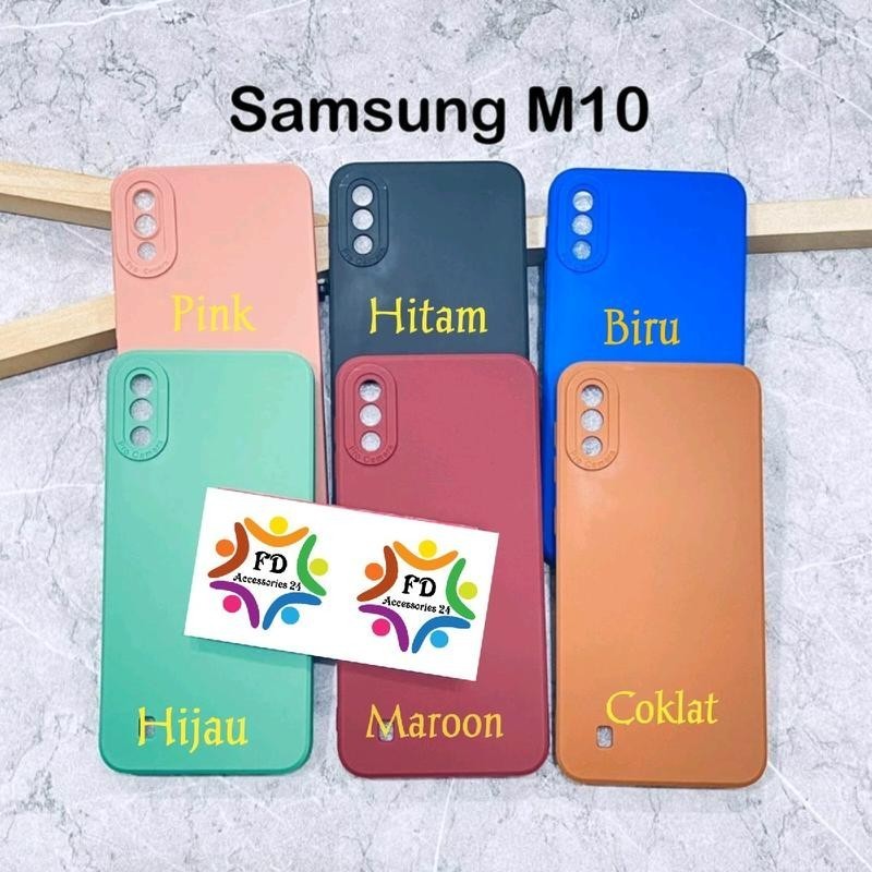 SoftCase Macaron Untuk Hp Samsung Galaxy M10 Tpu Procamera Hitam