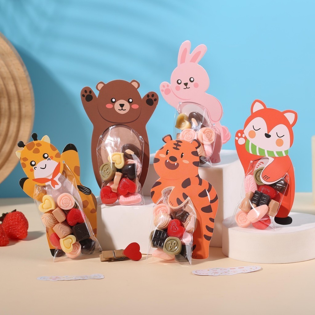 

Kantong Permen Kantong Plastik Kue Dan Permen Candy Bag Cookies Bag Karakter Animal Packaging Hampers Motif Binatang