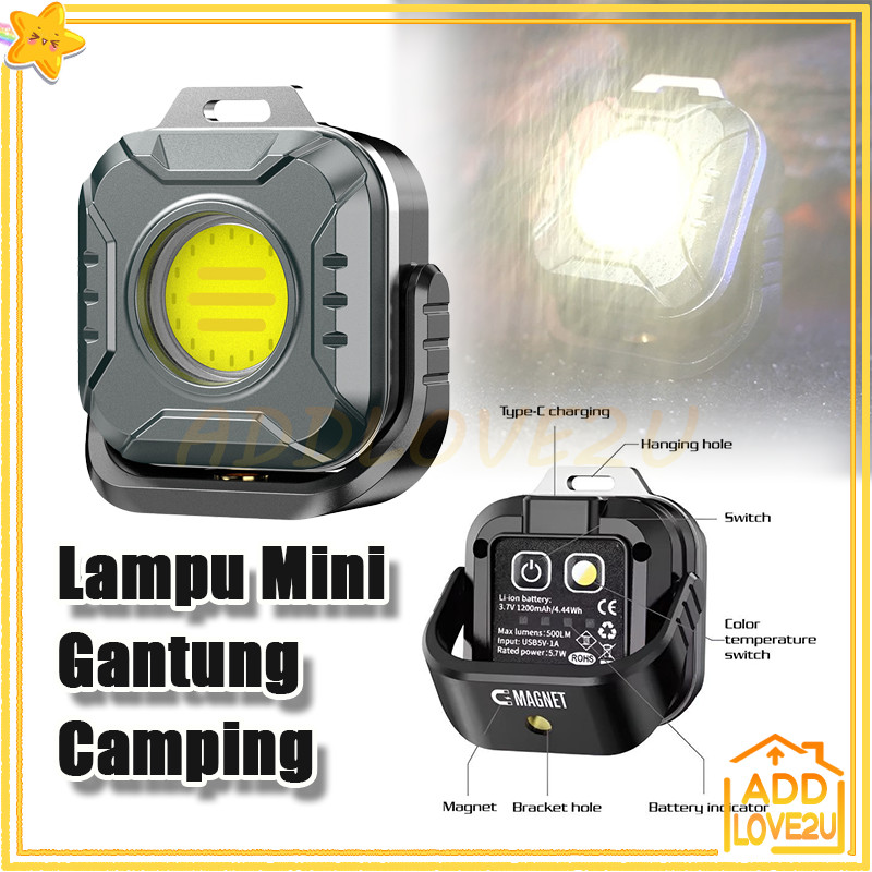 Lampu Mini Gantung Camping/Lampu Emergency Mini Gantung Portable/Lampu Outdoor Emergency Mini LED