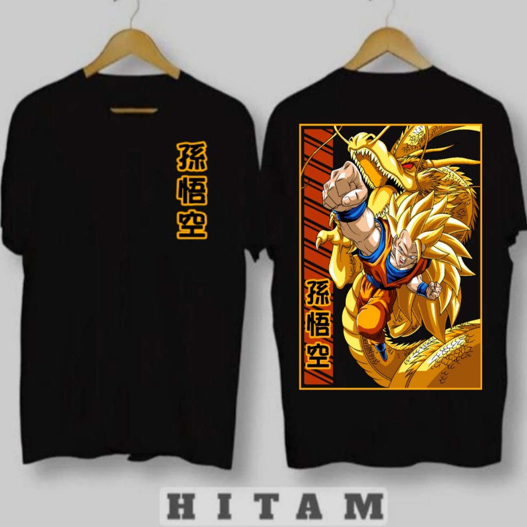 [MCO] Baju Kaos Premium Pria T-Shirt Distro Motif DRAGON BAL 1 / Kaos Distro Terlaris