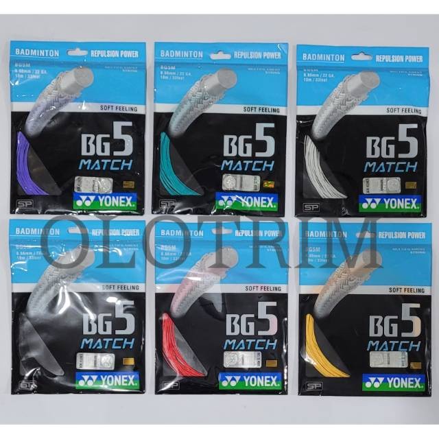 Senar Badminton Yonex BG 5 BG5 MATCH Original
