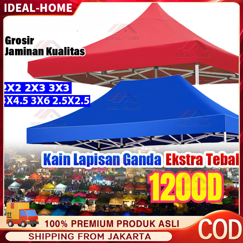 Tidak buruk selama 20 tahun Terpal Tenda Atap Tenda Lipat AtapTenda Lipat kain tenda 3x3/2x2 Terpal 