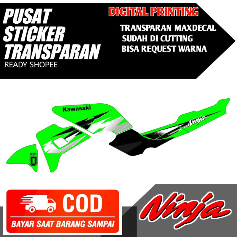 Striping sticker transparan Kawasaki Ninja KIS