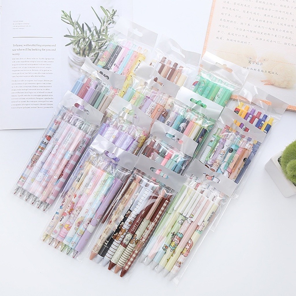 

TrendyStuff.id 1 SET BERISI 6 PULPEN GEL KARTUN/PENA GEL MEKANIK POLA LUCU S110