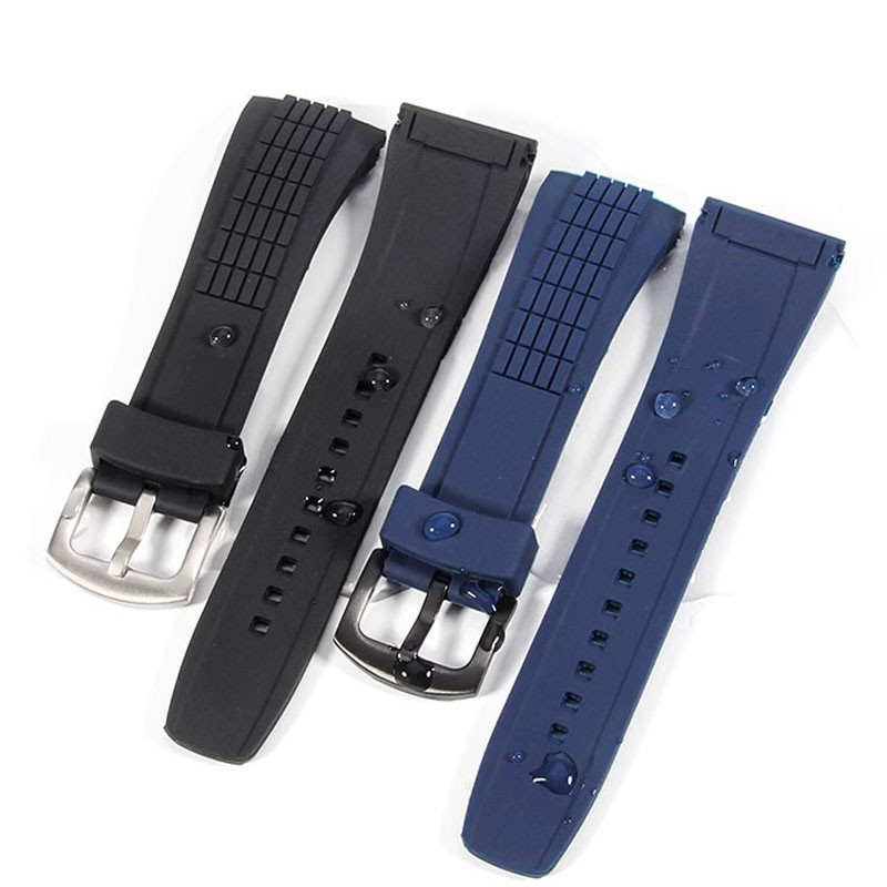 Silicone watch band for Seiko velatura Kinetic SRH006/SPC007 Watch strap Waterproof Rubber sports 26