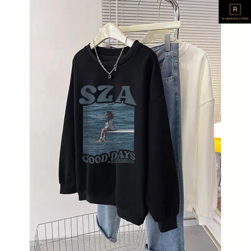 GB05*A0946 Forteid Sweater Girl And Sea  Sweater Korean Style  Oversize Wanita Baju Wanita Kekinian 