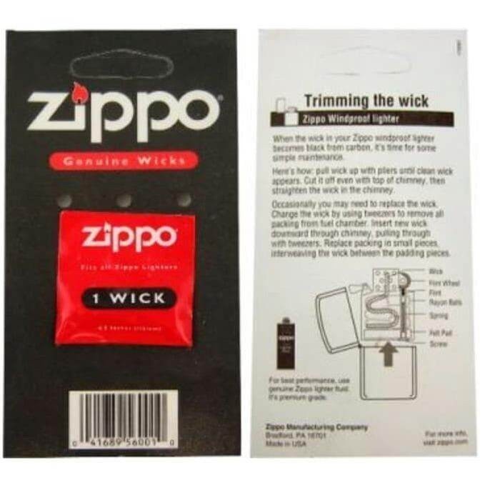 Bisa cod - Sumbu Zippo Original Made In USA 1 Wick/Sumbu Zippo/Sumbu Korek - cocok versi terbaik pak