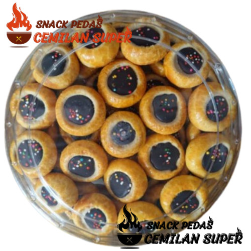

CS KUE NASTAR COKELAT TENGAH TOPLES 350gr Kue Lebaran Thumbprint Cookies Kue Swedia