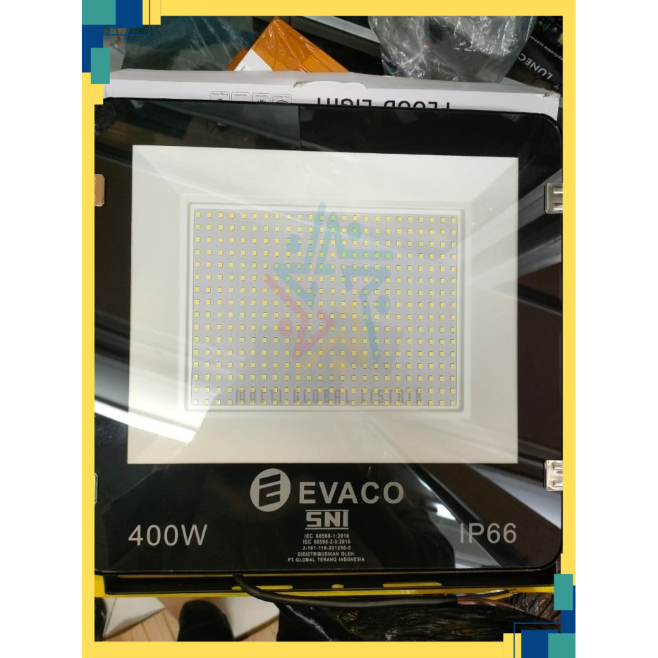 EVACO KAP SOROT LED FLOODLIGHT 400W / LAMPU TEMBAK SOROT LED 400 WATT EVACO
