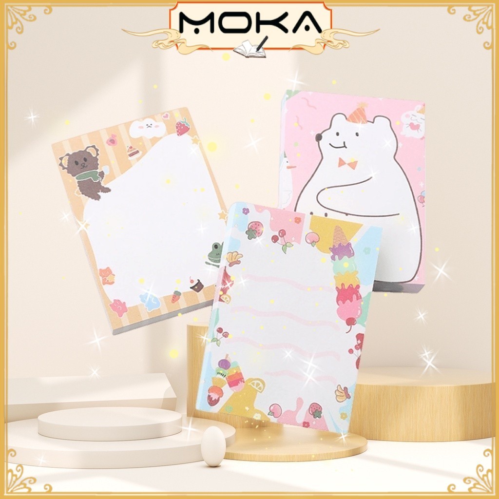 

MOKA STICKY NOTES PAD / STICKY NOTE PENANDA HALAMAN / MEMO PAD MOTIF / STICKY NOTES KERTAS MKA04A