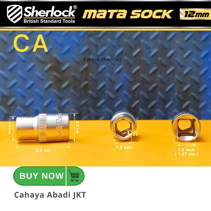 KUNCI SOK SHOCK 12MM SHERLOCK