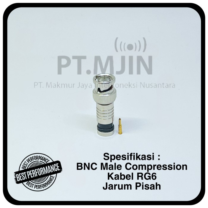 Conector Konektor BNC compression Rg6