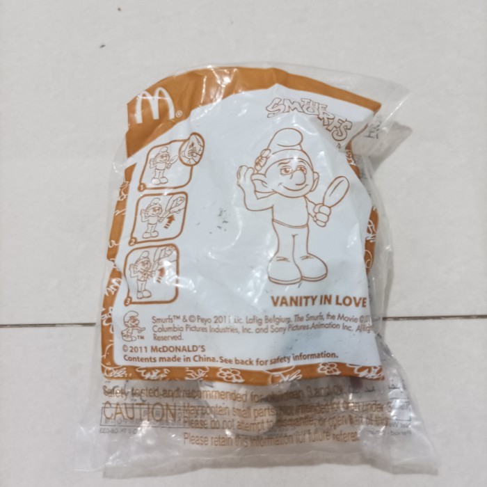KY562 Vanity Jn Love The Smurfs Happy Meal MC Donalds | SEGEL