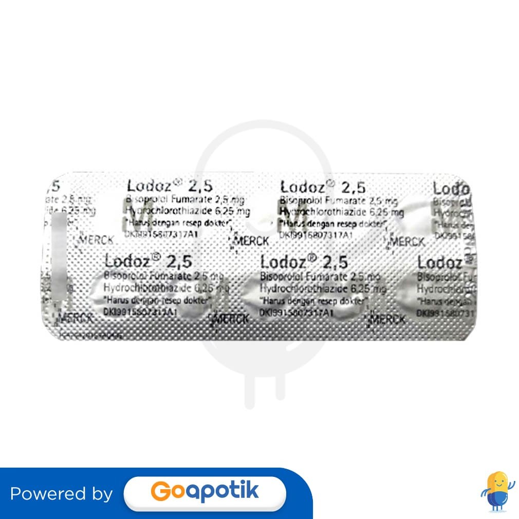 Lodoz 2.5/ 6.25 Mg Strip 10 Tablet  / Hipertensi