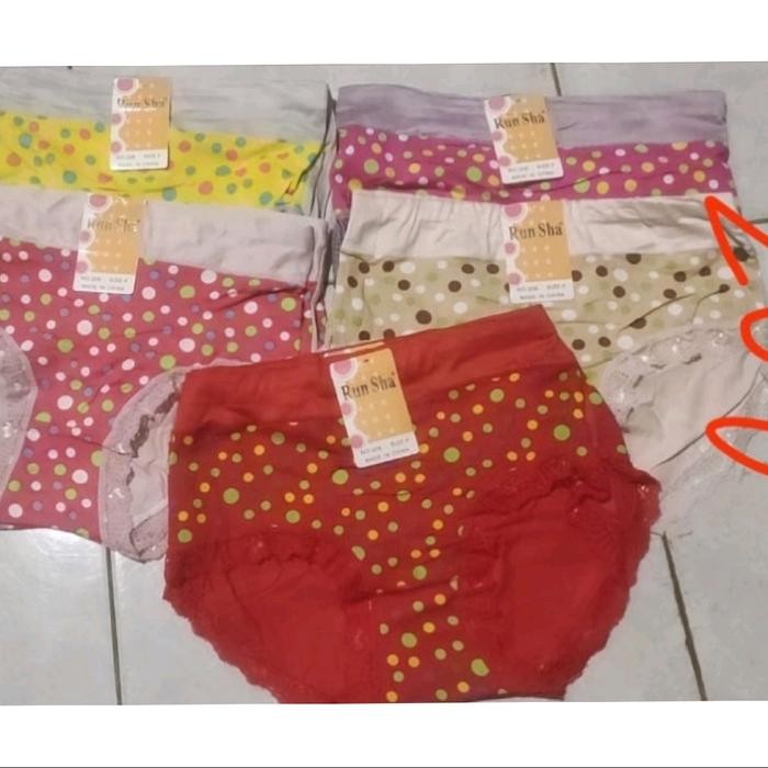 RUNSHA CD WANITA / CD WANITA DEWASA 3 PCS - 6 PCS - RANDOM 3 PCS, ALL SIZE