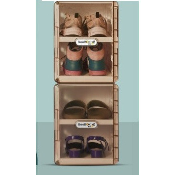 KLIMAUSHOP NAPOLLY Lemari Plastik Serbaguna Rak Sepatu Lipat Rak Pajangan BAGUS KOKOH