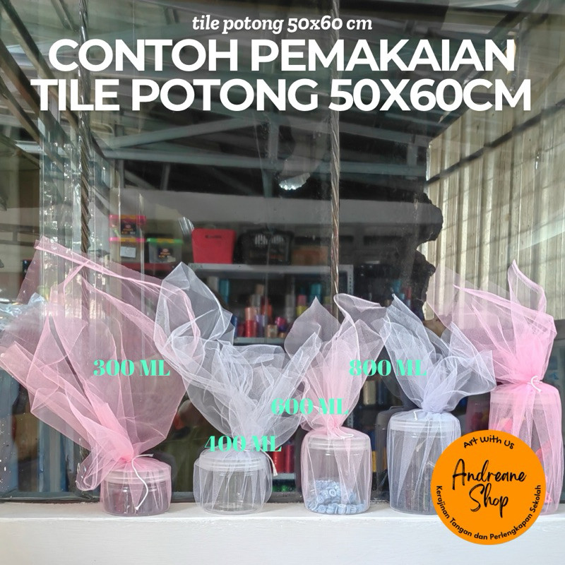 Kain Tile Potong Siap Pakai 50x60 cm (1 lembar)| Bungkus Souvenir | Bungkus Hampers | Tile Bungkus T