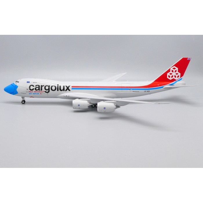 Miniatur Pesawat Terbang Cargolux B747-8i LX-VCF Not Without My Mask  JC Wings 1:200 Diecast Aircraf