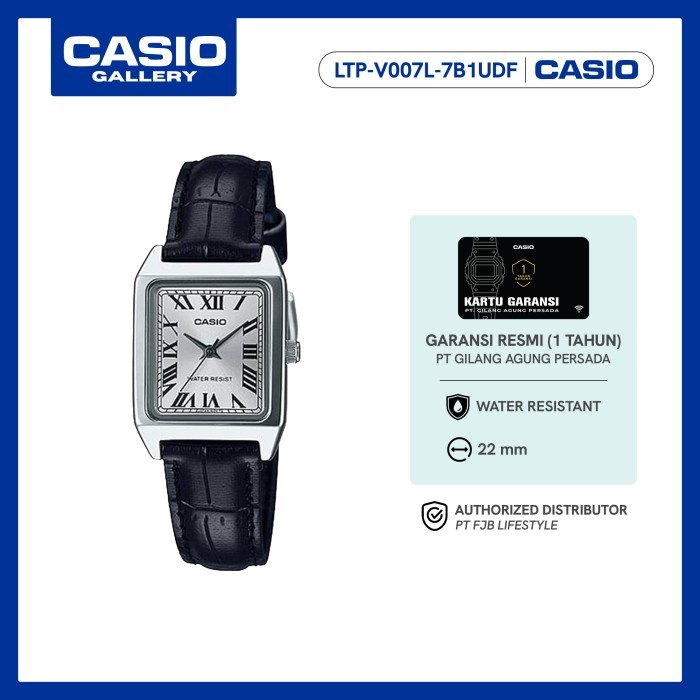 "SKY.LD" -  TERMURAH Casio Jam Tangan Wanita General LTP-V007L-7B1UDF Analog Water Resistan